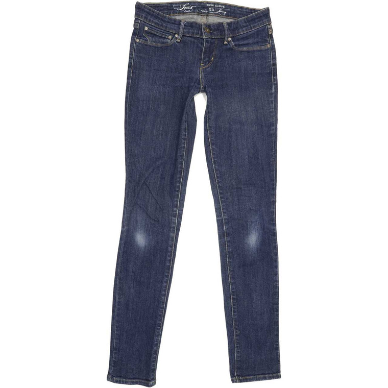 Levi's Demi Curve Skinny Slim W25 L32 Jeans in Good used conditionPlease note ear to the knees and the actual inside leg measurement is 31". Fast & Free UK Delivery. Buy with confidence from Fabb Fashion. image 1