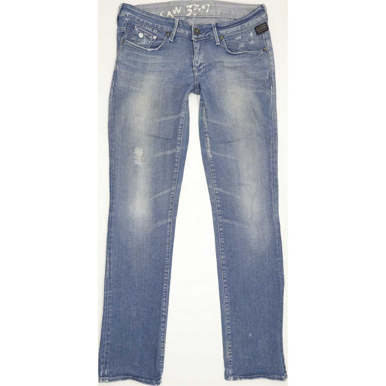 G-Star 3301 Straight Slim W30 L33 Jeans in Good used conditionwith tiny faded mark to the leg. Fast & Free UK Delivery. Buy with confidence from Fabb Fashion. image 1