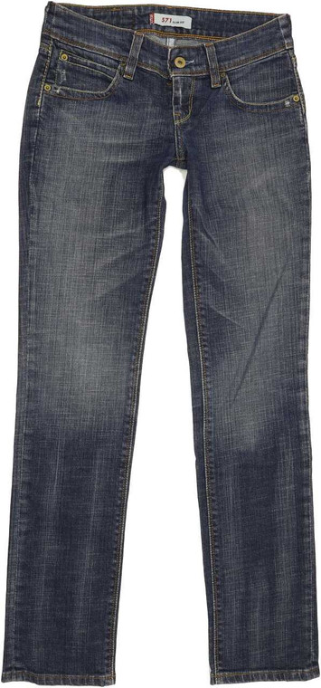 Levi's 571 Straight Slim W26 L31 Jeans in Good used conditionPlease note fixing to the back right thigh. Fast & Free UK Delivery. Buy with confidence from Fabb Fashion. image 1