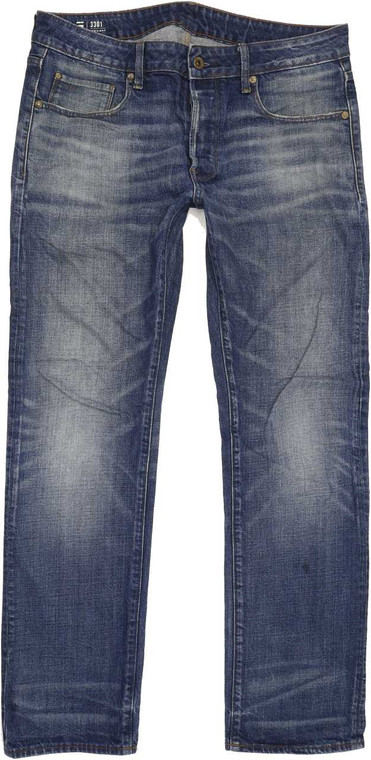 G-Star 3301 Straight Regular W33 L31 Jeans in Good used conditionwith small mark to the leg and the actual inside leg measurement is 31". Fast & Free UK Delivery. Buy with confidence from Fabb Fashion. image 1