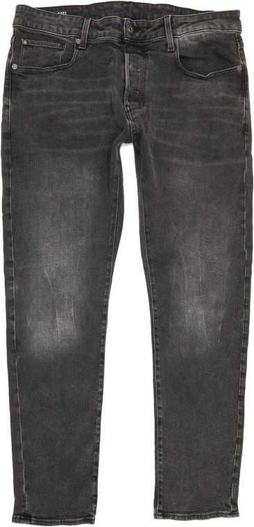 G-Star 3301 Men Charcoal Straight Slim Stretch Jeans W36 L31 (85507)