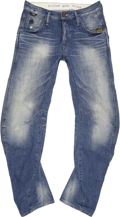 G-Star New Riley 3D Men Blue Tapered Loose Jeans W31 L32 (85533)