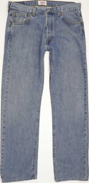 Levi's 501 Men Blue Straight Regular Jeans W34 L32 (85528)