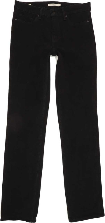 Levi's 314 Shaping Women Black Straight Slim Stretch Jeans W30 L34 (85768)