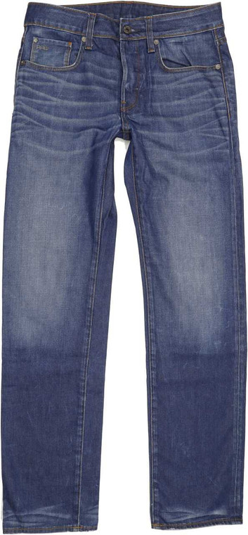 G-Star 3301 Men Blue Straight Regular Jeans W31 L33 (85820)