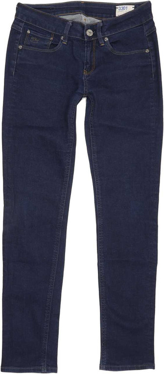 G-Star 3301 Contour Women Blue Skinny Slim Stretch Jeans W28 L29 (86066)