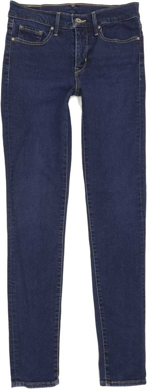 Levi's Men Blue Skinny Slim Stretch Jeans W27 L31 (86354)