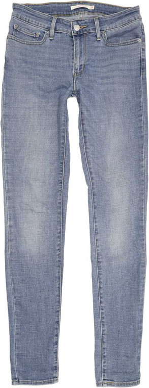 Levi's 711 Women Blue Skinny Slim Jeans W28 L32 (86364)