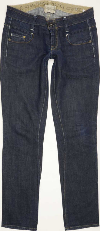 G-Star Women Blue Straight Slim Jeans W28 L31 (86551)