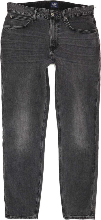 Lee Comfort Men Charcoal Tapered Regular Stretch Jeans W33 L31 (86847)