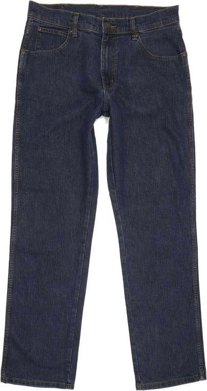 Wrangler Durable Quality Men Blue Straight Regular Jeans W32 L30 (86933)
