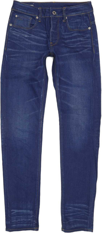 G-Star 3301 Men Blue Straight Slim Stretch Jeans W28 L33 (86934)