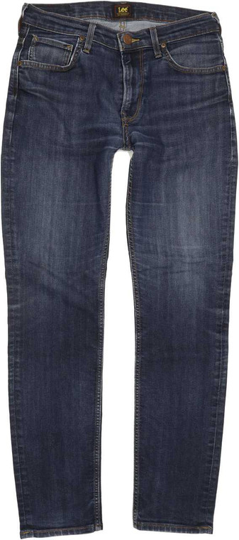 Lee Rider Men Blue Straight Regular Jeans W31 L29 (86986)