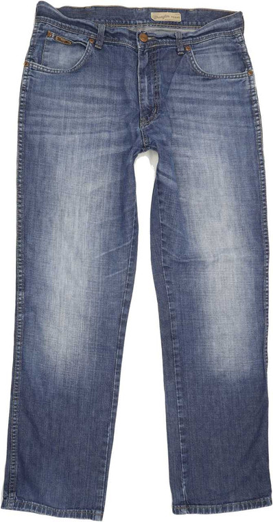 Wrangler Texas Men Blue Straight Regular Jeans W36 L31 (87014)