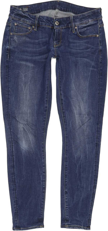 G-Star 3301 Low Women Blue Skinny Slim Stretch Jeans W30 L29 (87148)