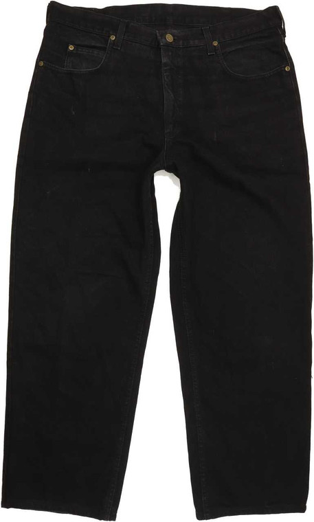 Lee Kansas Men Black Straight Regular Jeans W38 L28 (87285)