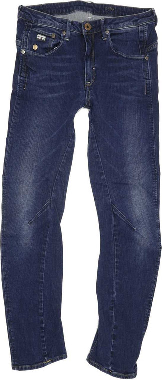 G-Star Arc 3D Women Blue Tapered Slim Stretch Jeans W26 L30 (87273)