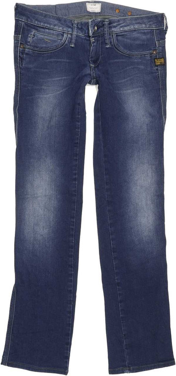 G-Star Midge Dover Women Blue Straight Slim Stretch Jeans W27 L29 (87692)
