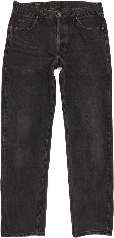 Lee Chicago Men Charcoal Straight Regular Jeans W34 L34 (87666)