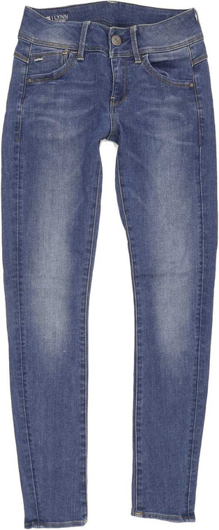 G-Star Lynn Mid Women Blue Skinny Slim Stretch Jeans W24 L28 (87872)