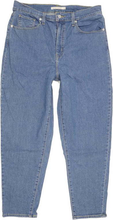 Levi's High Waisted Blue Tapered Mom Stretch Jeans High Waisted W31 L27 (87992)
