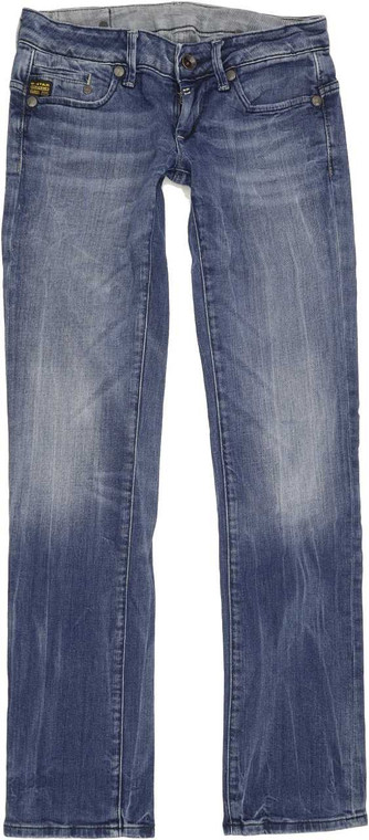 G-Star Midge Women Blue Straight Slim Stretch Jeans W27 L31 (88133)