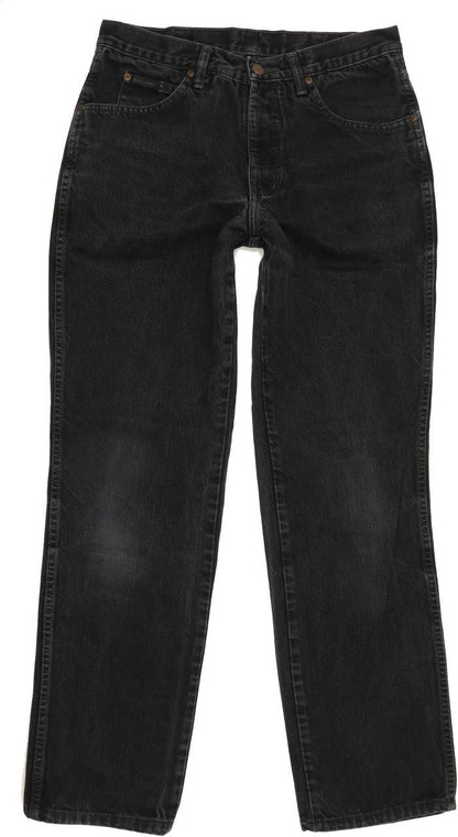 Wrangler Texas Men Black Straight Regular Jeans W33 L31 (88150)