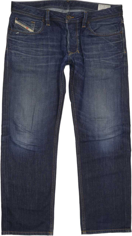 Diesel Larkee 007N Men Blue Straight Regular Jeans W37 L30 (88358)