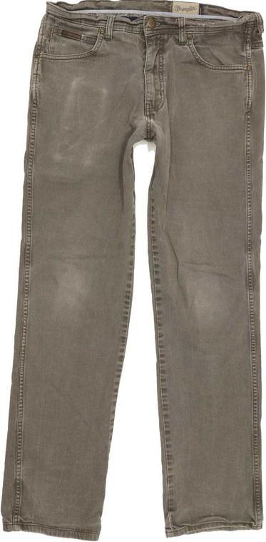 Wrangler Arizona Men Grey Straight Regular Stretch Jeans W34 L31 (88224)