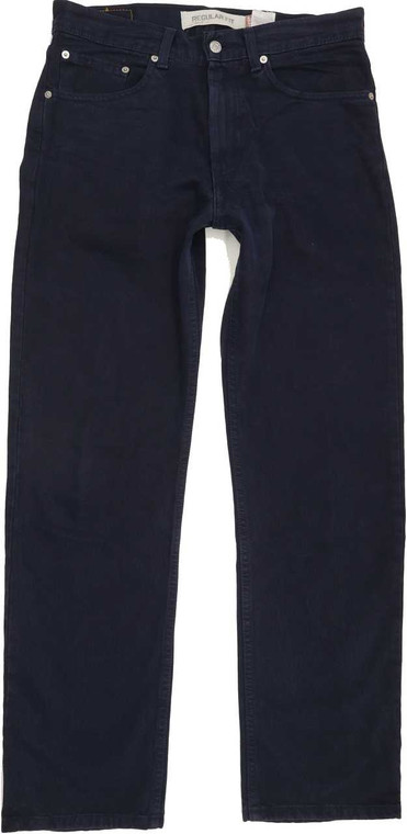 Levi's 505 Men Navy Straight Regular Jeans W32 L32 (88525)