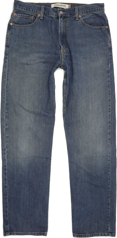 Levi's 505 Men Blue Straight Regular Jeans W36 L33 (89035)