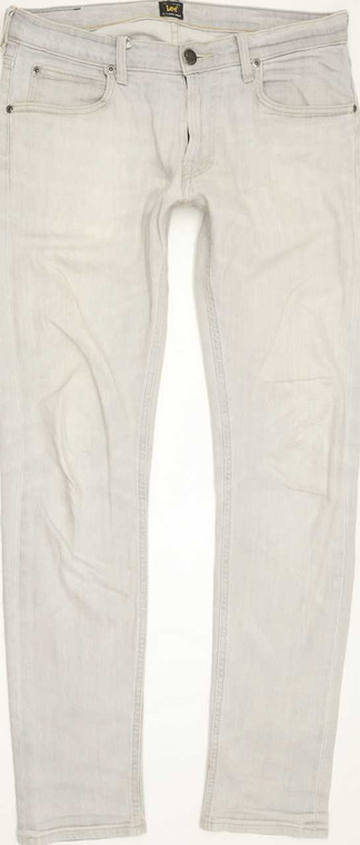 Lee Luke Men Grey Skinny Slim Stretch Jeans W31 L31 (89221)