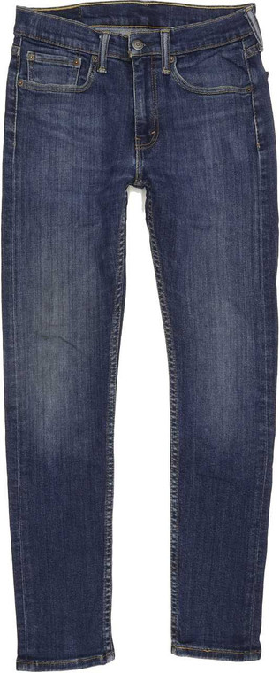 Levi's 519 Men Blue Skinny Slim Stretch Jeans W32 L29 (89315)