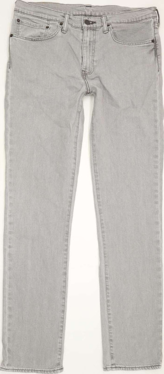 Levi's 511 Men Grey Straight Slim Jeans W34 L33 (89441)