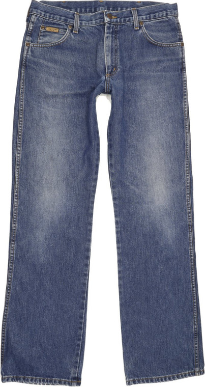 Wrangler Men Blue Straight Regular Jeans W33 L34 (89876)
