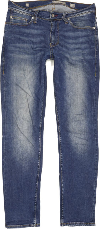 Mustang Vegas Men Blue Tapered Slim Stretch Jeans W32 L31 (89973)