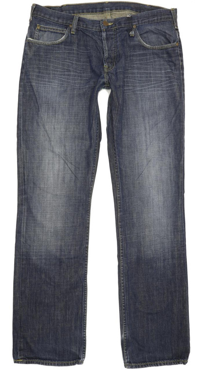 Lee Knox Men Blue Straight Regular Jeans W36 L35 (90226)