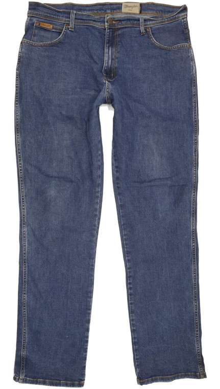 Wrangler Texas Men Blue Straight Regular Jeans W38 L34 (90398)