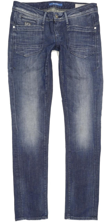 G-Star Low T Women Blue Tapered Slim Stretch Jeans W31 L34 (90374)