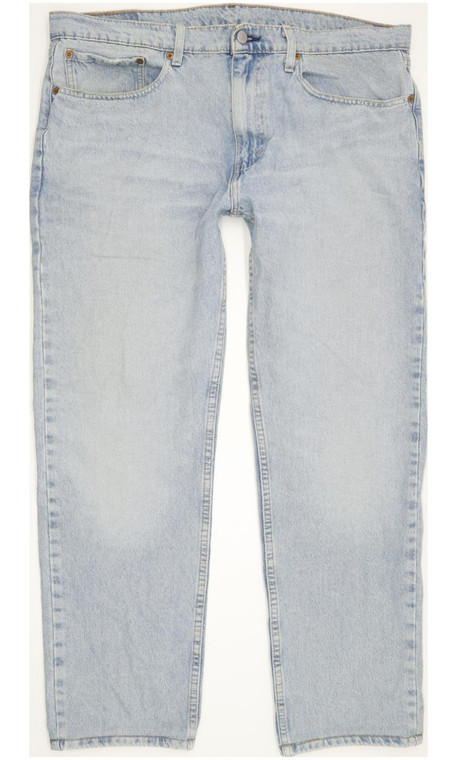 Levi's 502 Men Blue Tapered Regular Stretch Jeans W37 L29 (90604)