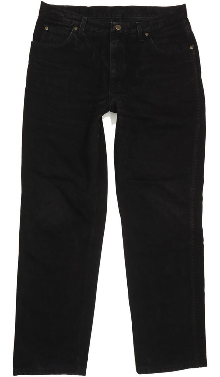 Wrangler Comfort Men Black Straight Regular Jeans W36 L32 (90963)