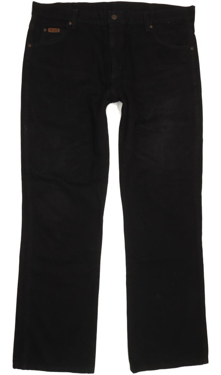 Wrangler Men Black Straight Regular Jeans W38 L34 (91002)