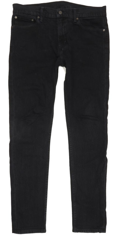 Levi's Men Black Straight Regular Stretch Jeans W32 L31 (91003)