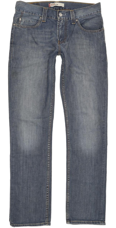 Levi's 511 Men Blue Straight Slim Jeans W32 L33 (91118)