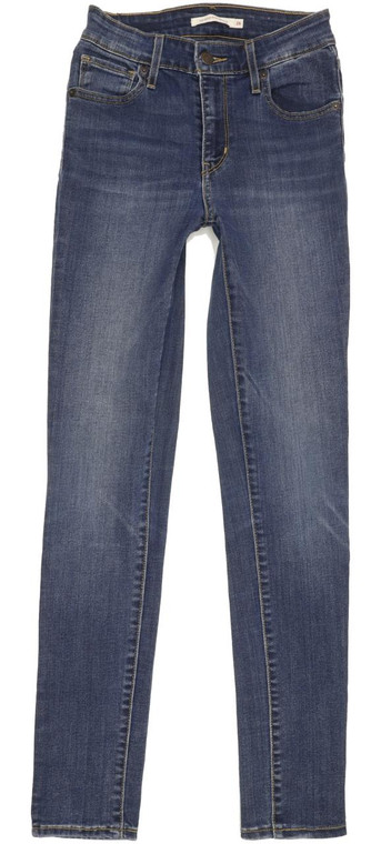 Levi's 721 High Rise Women Blue Skinny Stretch Jeans W26 L30 (91470)