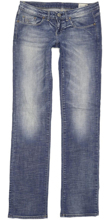 G-Star 3301 Women Blue Straight Slim Stretch Jeans W29 L34 (91424)