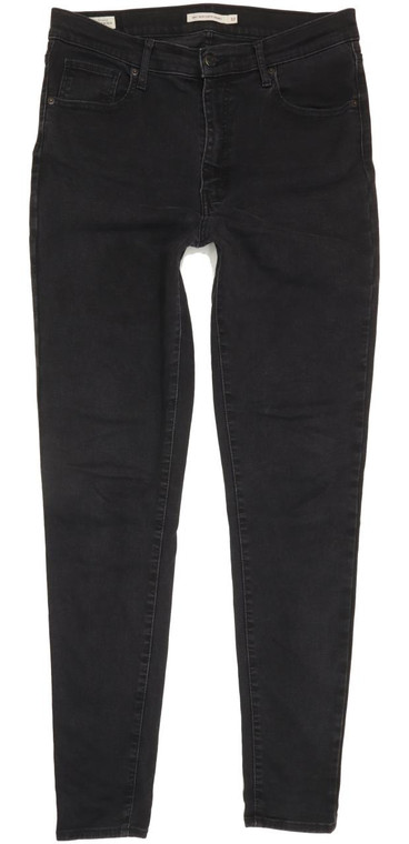 Levi's Mile High Rise Black Skinny Slim Stretch Jeans High Waisted W32 L31 (91561)
