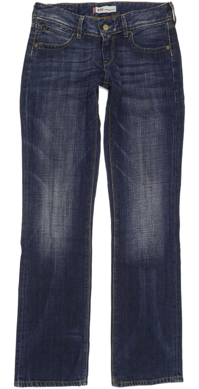 Levi's 470 Women Blue Straight Slim Jeans W28 L32 (91556)