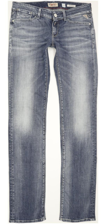 Replay Jennpez Women Blue Straight Slim Jeans W29 L34 (91626)