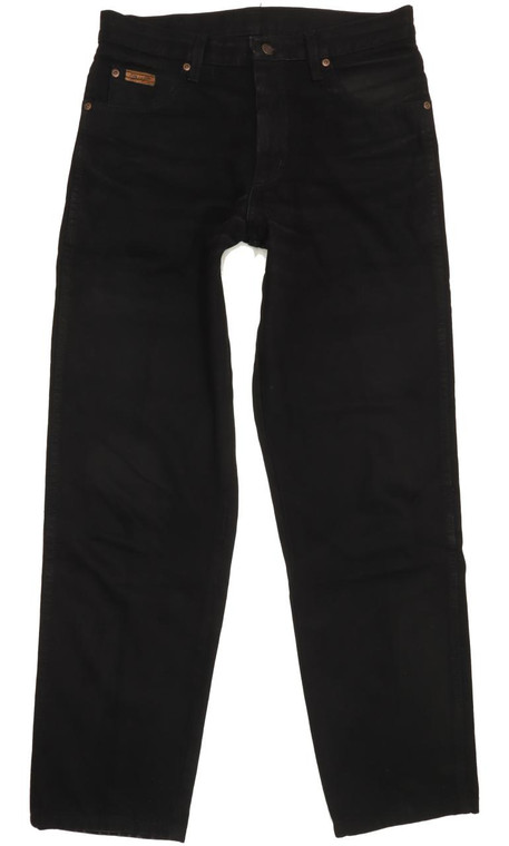 Wrangler Indiana Men Black Straight Regular Jeans W32 L32 (91757)